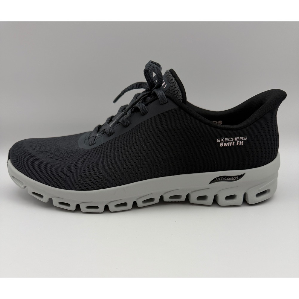 Skechers Swift Fit Glide Lite Hands Free Black Sneakers Womens 10 179276